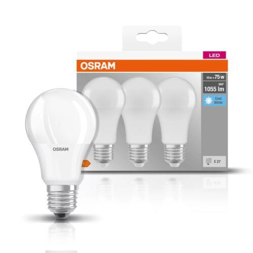 Osram LED E27 Leuchte Kaltweiß 75W Leuchtmittel Lampe [3er Pack]