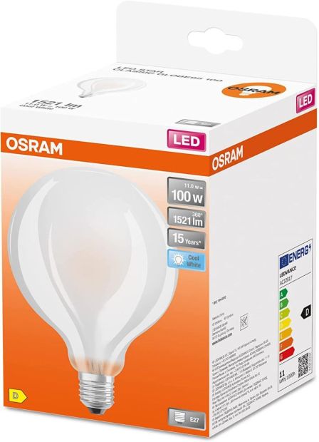  OSRAM E27 LED Leuchte Star GLOBE95 100W Lampe Kaltweiß
