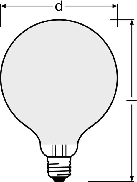  OSRAM E27 LED Leuchte Star GLOBE95 100W Lampe Kaltweiß