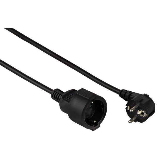 Hama 3m PROFI Verlängerungskabel Schutzkontakt Stecker Schwarz