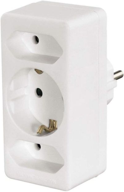 Hama 3-Fach Steckdosenadapter Multistecker 2 Euro - 1 Steckdose Weiß Hama 3-Fach Steckdosenadapter Multistecker 2 Euro - 1 Steckdose Weiß