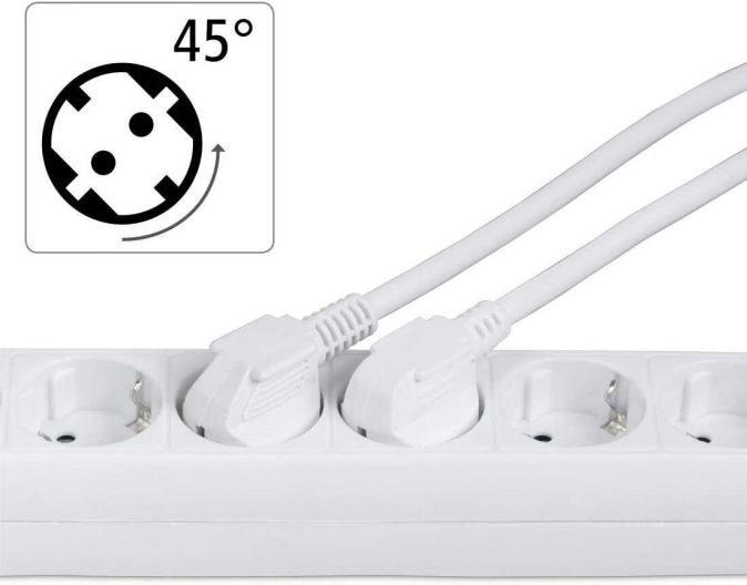 Hama 6-Fach Steckdosenleiste mit Schalter Mehrfachsteckdose 1,4m 