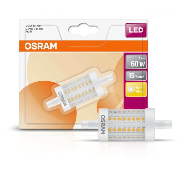 OSRAM R7s LED Leuchtmittel 60W Röhre Lampe Leuchte Warmweiss OSRAM R7s LED Leuchtmittel 60W Röhre Lampe Leuchte Warmweiss