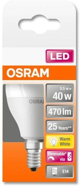 OSRAM E14 LED Birne RGB mit Fernbedienung 40W Dimmbar Lampe OSRAM E14 LED Birne RGB mit Fernbedienung 40W Dimmbar Lampe