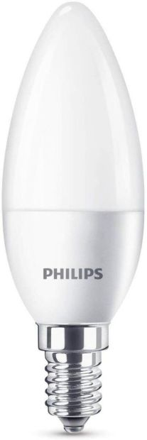 Phılıps LED Kerze Glühbirne E14 Frost 40W Matt Warmweiß