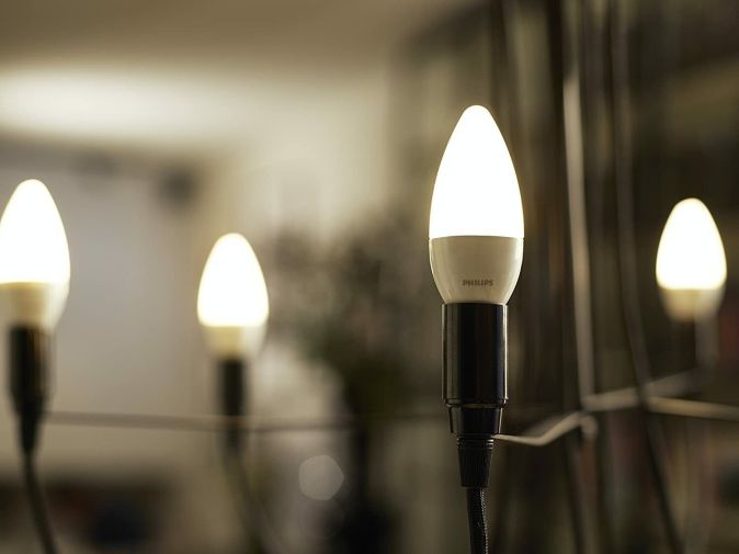 Phılıps LED Kerze Glühbirne E14 Frost 40W Matt Warmweiß
