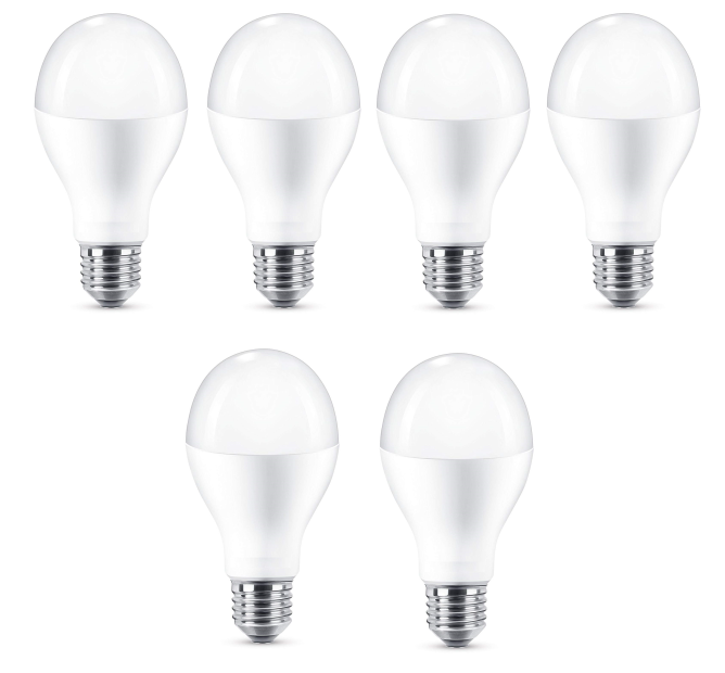 Philips Attralux 120W LED E27 Lampe Warmweiß Leuchtmittel 6er-Pack