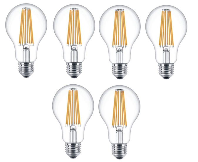 Philips Attralux LED E27 Warmweiß 100W Glühbirne Birne Lampe 6er-Pack Philips Attralux LED E27 Warmweiß 100W Glühbirne Birne Lampe 6er-Pack