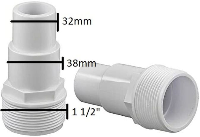 Pool Zubehör Pumpenanschluss 32/38mm Universal 2er Pumpen Pool Zubehör Pumpenanschluss 32/38mm Universal 2er Pumpen