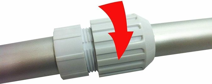 Poolcare Pool Teleskopstange für Pool Kescher 2-teilig 1.2m