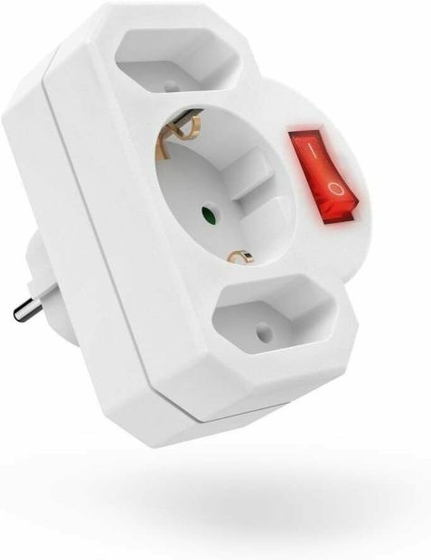 Hama 3-fach Steckdosenadapter mit Schalter Mehrfachsteckdose Hama 3-fach Steckdosenadapter mit Schalter Mehrfachsteckdose
