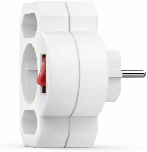 Hama 3-fach Steckdosenadapter mit Schalter Mehrfachsteckdose Hama 3-fach Steckdosenadapter mit Schalter Mehrfachsteckdose