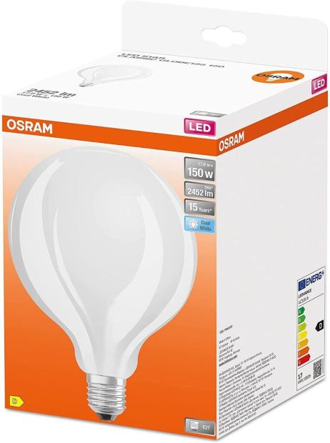 OSRAM E27 LED Leuchtmittel Star GLOBE125 matte Filament LED-Lampe OSRAM E27 LED Leuchtmittel Star GLOBE125 matte Filament LED-Lampe