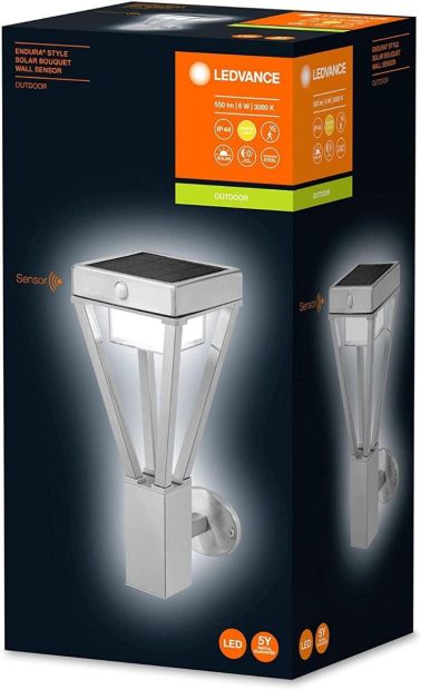 Ledvance LED Außenleuchte 6W Wandlampe mit Bewegungsmelder Gartenleuchte 