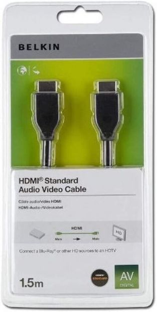 Belkin High Speed HDMI Kabel Videokabel 1,5m Schwarz Belkin High Speed HDMI Kabel Videokabel 1,5m Schwarz