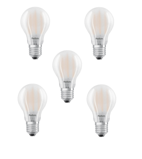 Radium E27 LED Leuchtmitte Lampe 60W Warmweiß Glühbirne [5ER]