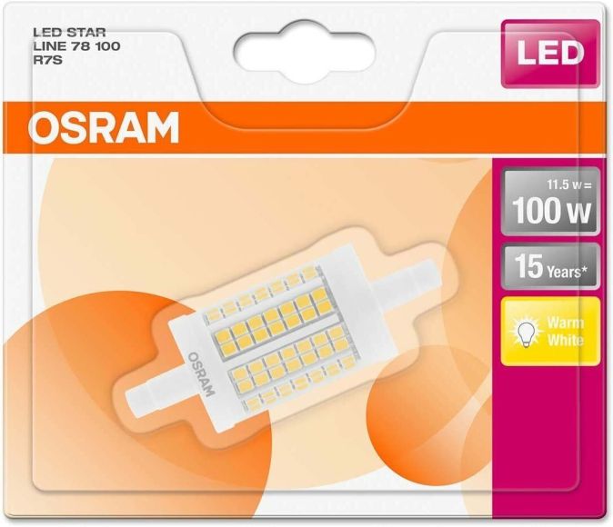OSRAM R7s LED Stablampe 100W warmweiß Licht Leuchte Birne OSRAM R7s LED Stablampe 100W warmweiß Licht Leuchte Birne