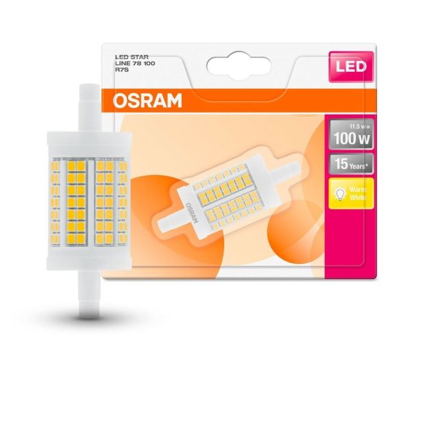 OSRAM R7s LED Stablampe 100W warmweiß Licht Leuchte Birne OSRAM R7s LED Stablampe 100W warmweiß Licht Leuchte Birne