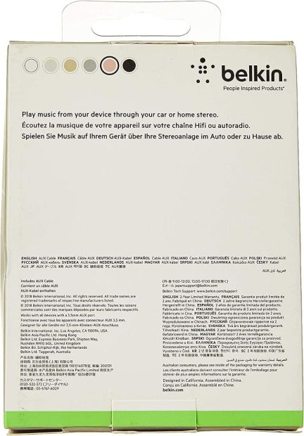 Belkin Mixit Audiokabel Klinkenkabel AUX Kabel Audioanschluss 1,2 m Rosegold