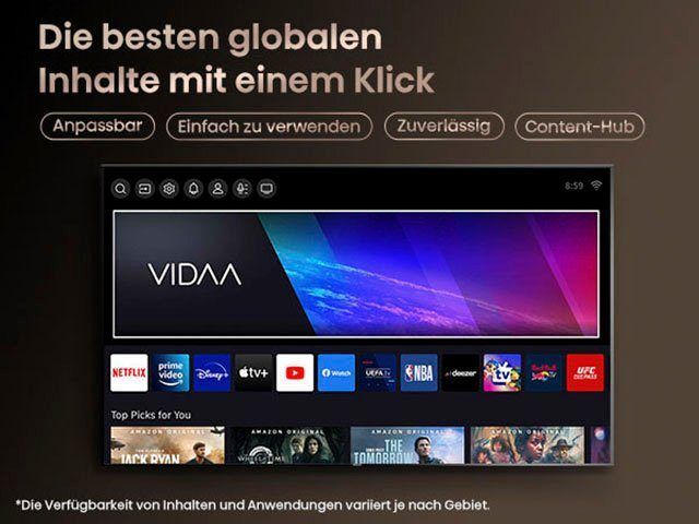 Hisense 65A85H OLED 65 Zoll Fernseher UHD TV 4K - HDR 164 cm [B-WARE]