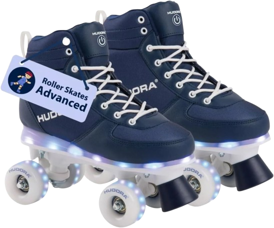 HUDORA LED Roller Skates Rollschuhe Leucht Kinderrollschuhe für Jungen/Mädchen 29/30 HUDORA LED Roller Skates Rollschuhe Leucht Kinderrollschuhe für Jungen/Mädchen 29/30