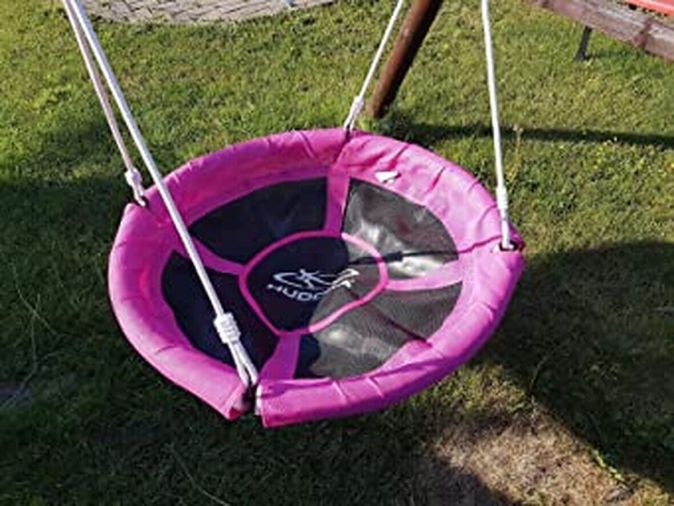 HUDORA Nestschaukel 110cm Rundschaukel 100kg Gartenschaukel Pink