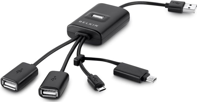 Belkin 4 Port Flexible 2.0 USB Hub High Speed Verteiler Ladestation Belkin 4 Port Flexible 2.0 USB Hub High Speed Verteiler Ladestation