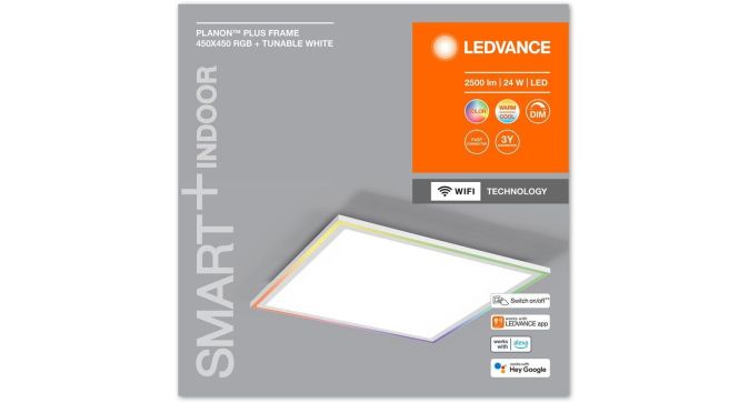 Ledvance Smart+ WiFi Panelleuchte 24W RGB 45X45cm Deckenleuchte Lampe Dimmbar