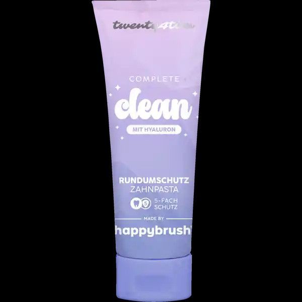 Happybrush Zahnpasta Twenty4Tim Vegan Zahncreme mit Hyaluron 75ml [10ER PACK]