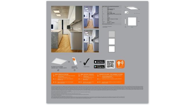 Ledvance Smart+ WiFi Panelleuchte 24W RGB 45X45cm Deckenleuchte Lampe Dimmbar
