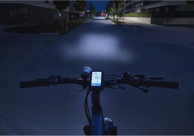 Fischer Fahrrad-Beleuchtungsset Front- und Rückleuchte IP44 Bremslicht mit Akku