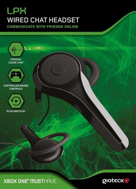 Gioteck LPX Wired Chat Headset für Xbox One Plug & Play Konsole Kopfhörer [B-WARE]