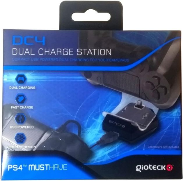 Gioteck DC4 Charge Station Ladestation mit Zwei Anschlussmöglichkeiten [B-WARE]