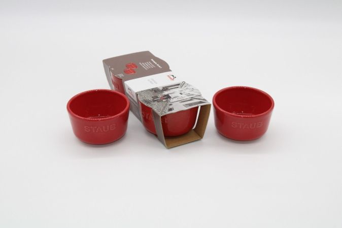 Staub Keramik Dessertschale Snackschale Auflaufform Rund Knabberschale [4ER SET]