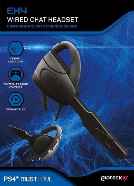 Gioteck EX4 Wired Chat Headset für Playstation 4 Plug & Play Kopfhörer mit Kabel [B-WARE]