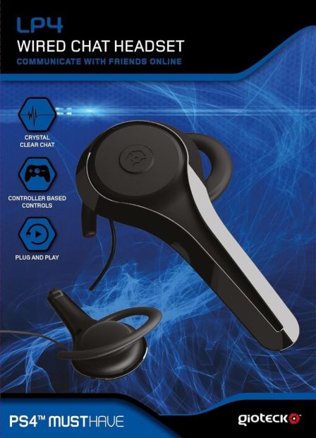 Gioteck LP4 Wired Chat Headset für Playstation 4 Plug & Play Kopfhörer mit Kabel [B-WARE]