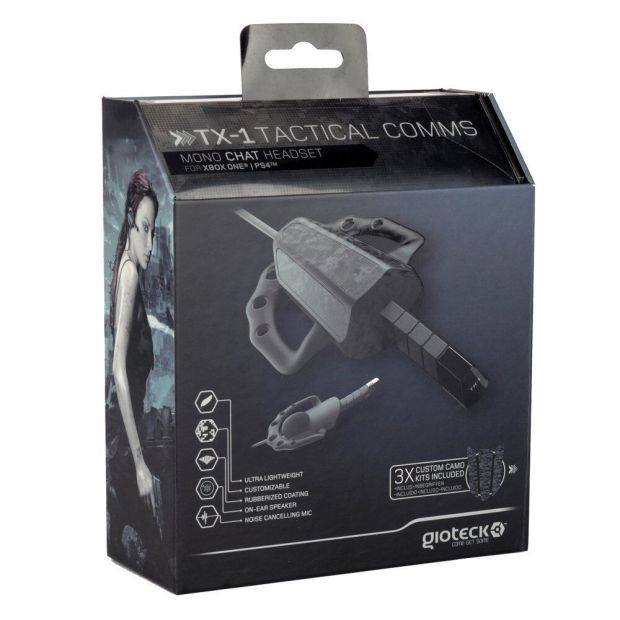 Gioteck TX-1 Tactical Mono Chat Headset für PS4,Xbox One Gaming Kopfhörer [B-WARE]