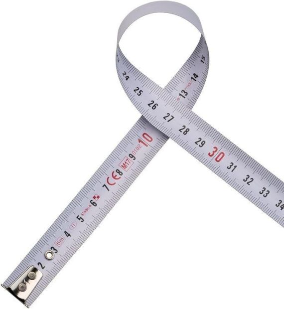 STABILA Taschenbandmaß BM20 5m Stahlband mit cm/mm-Teilung ohne LOGO