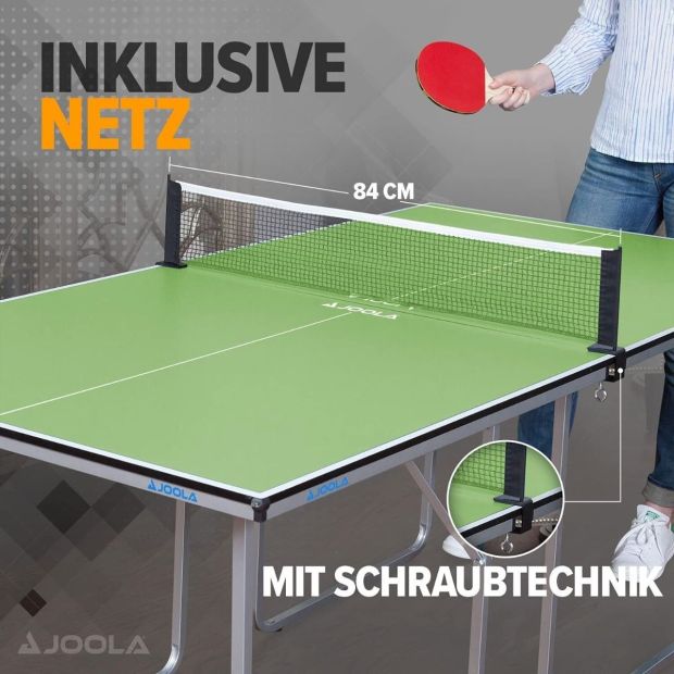 JOOLA TISCHTENNISPLATTE MIT NETZ & ITTF MATCH TISCHTENNISSCHLÄGER & 12ER TISCHTENNISBÄLLE JOOLA TISCHTENNISPLATTE MIT NETZ & ITTF MATCH TISCHTENNISSCHLÄGER & 12ER TISCHTENNISBÄLLE
