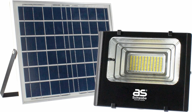 as-Schwabe Solarline Solar-Außenwandleuchte 60W 4000lm Solarstrahler IP65