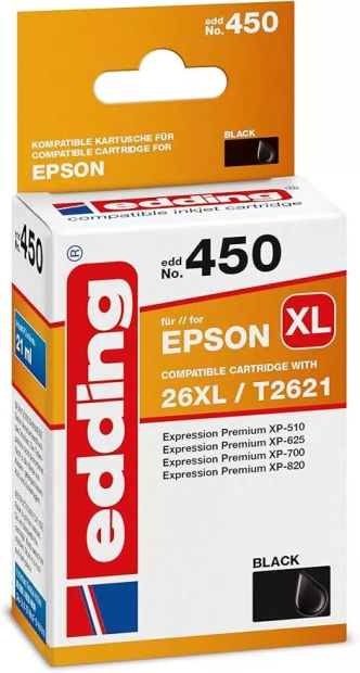 Edding Druckerpatrone Multipack für Epson Expression Premium XP-510,520,600, 605 Edding Druckerpatrone Multipack für Epson Expression Premium XP-510,520,600, 605
