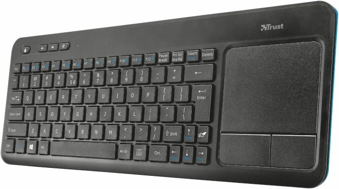 Trust VEZA Kabellose Tastatur mit Touchpad Wireless Multimedia Keyboard Trust VEZA Kabellose Tastatur mit Touchpad Wireless Multimedia Keyboard