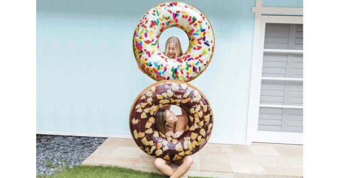 Intex Schwimmring Luftmatratze Donut Schwimmreifen 99 x 25 cm [Modell wählbar]
