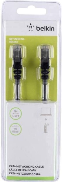 Belkin RJ45 Netzwerkkabel 1m Patchkabel CAT 6 Ethernetkabel Belkin RJ45 Netzwerkkabel 1m Patchkabel CAT 6 Ethernetkabel