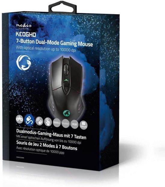 NEDIS Gaming Maus Dual RGB Wireless Mouse NEDIS Gaming Maus Dual RGB Wireless Mouse