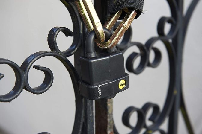 Yale Vorhängeschloss Kellerschloss Vorhangschloss 61mm mit 3 Schlüssel