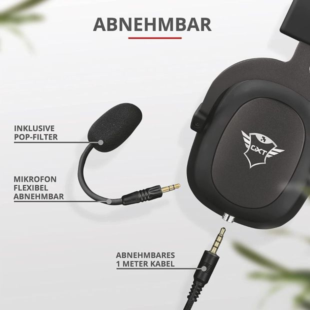 Trust Gaming Headset GXT 414 mit Mikrofon -Kopfhörer mit Einstellbarer Kopfbügel