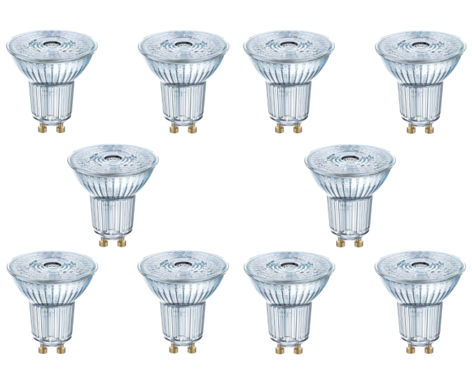 Bellalux GU10 LED Spot Reflektor Lampe 50W kaltweiß Licht 10er]