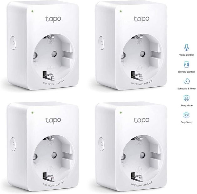 TP-Link Tapo P100 Smart Steckdosenadapter WLAN WiFi Steckdose 4er-Pack [B-WARE]