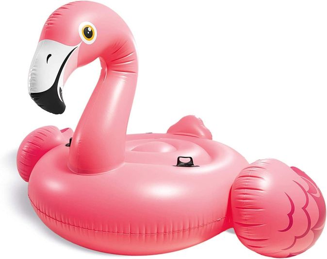 INTEX Mega Schwimmtier Flamingo XXL Schwimmliege Badeinsel Rosa INTEX Mega Schwimmtier Flamingo XXL Schwimmliege Badeinsel Rosa
